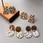Non-matching Faux Pearl / Metal Earring (various Designs)
