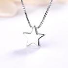 S925 Sterling Silver Star Pendant Necklace As Shown In Figure - One Size