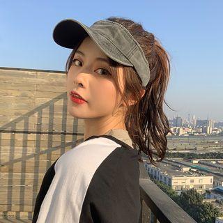 Washed Denim Visor Hat