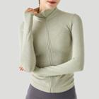 Knit Zip-up Sports Jacket