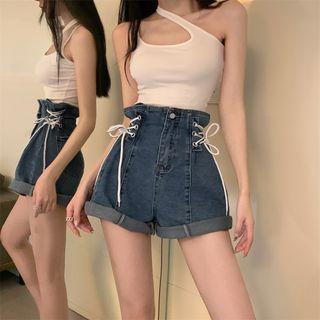 Denim Shorts / Plain Tank Top