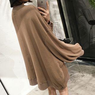 Pull-sleeve Oversized Sweatshirt