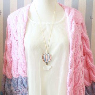 Hot Air Balloon Necklace As Shown In Figure - One Size