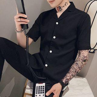 Set: Short-sleeve Shirt + Straight-cut Pants