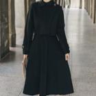 Set: Cropped Jacket + Sleeveless Midi Dress