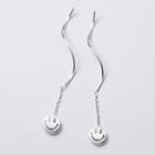 925 Sterling Silver Smile Threader Earring S925 Sterling Silver - 1 Pair - Silver - One Size
