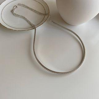 Rhinestone Headband 1 Piece - White - One Size