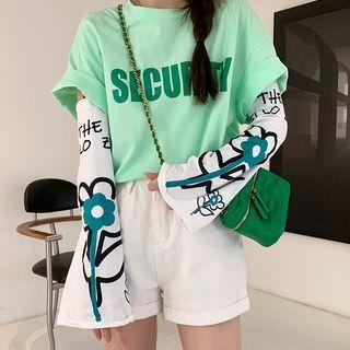 Flower Print Sun Protection Arm Sleeves
