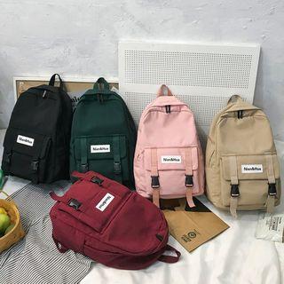 Plain Label Accent Backpack
