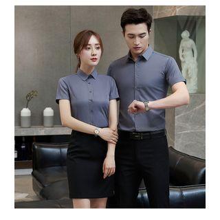 Short-sleeve Shirt / Mini Pencil Skirt / Dress Pants