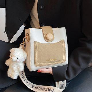 Snap Button Bucket Bag