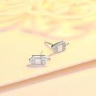 Popsicle Stud Earring 1 Pair - Platinum Plating - One Size