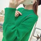 Slit-front Sweater
