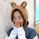 Cat Ear Knit Earflap Hat