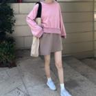 Oversize Pullover / Mini A-line Skirt
