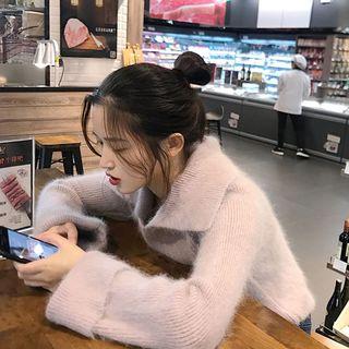 Plain Peter-pan Collar Sweater