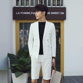 Set: Double Breasted Blazer + Shorts