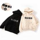 Adhesive Patch Fleece Hoodie