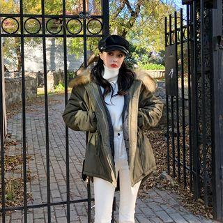 Faux-fur Trim Safari Jacket