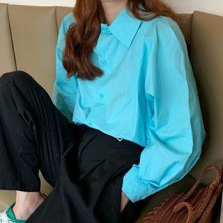 Puff-sleeve Blouse / Pants