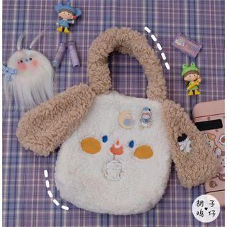 Ear Accent Fleece Tote Bag