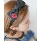 Lips-patch Big Bow Hair Band