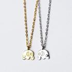 925 Sterling Silver Elephant Pendant Necklace