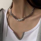 Chunky Chain Stainless Steel Necklace Silver - One Size