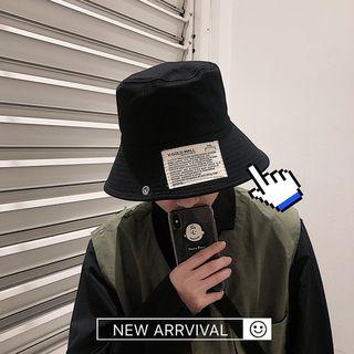 Couple Matching Embroidered Tag Bucket Hat