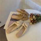 Plain Twist Flat Mules