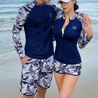 Couple Matching Swim Top / Shorts / Zip Jacket / Set