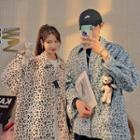 Couple Matching Leopard Print Button-up Jacket