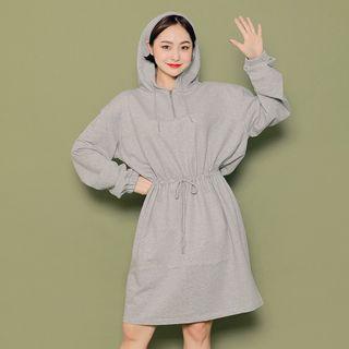 Zip-up Hooded Pullover Dress