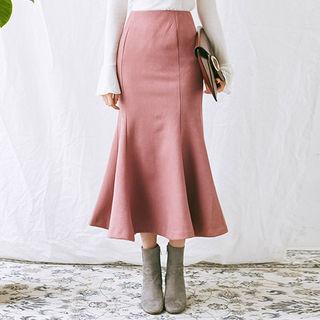 Zip-back Long Mermaid Skirt