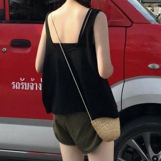 U-neck Plain Tank Top / Shorts