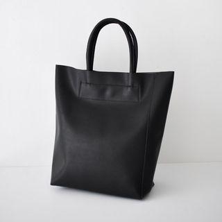 Faux-leather Square Tote