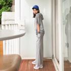 Set: Short-sleeve Hoodie + Wide-leg Sweatpants