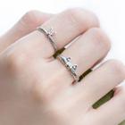 925 Sterling Silver Rabbit / Wolf Open Ring