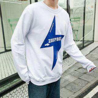 Lightning Bolt Print Sweatshirt