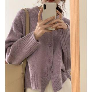 Round-neck Loose-fit Cropped Knit Top