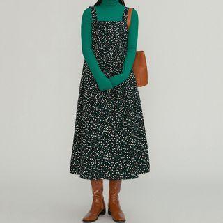 Floral Midi-dress Blue - One Size