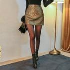Quilted L Me A-line Miniskirt