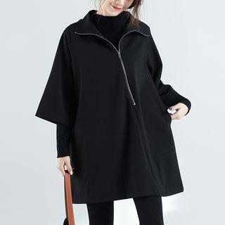 Half-zip 3/4-sleeve Tunic