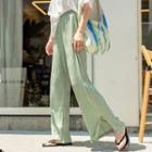 Band-waist Crinkled Culottes