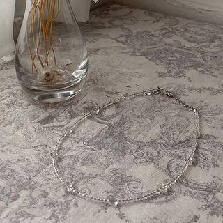 Beaded Necklace White - One Size