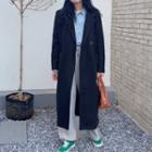 Single-button Midi Coat Black - One Size