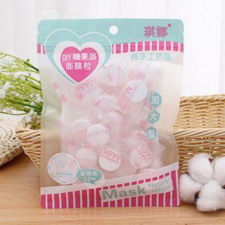 Set Of 30: Compressed Face Mask Tablets As Shown In Figure - One Size