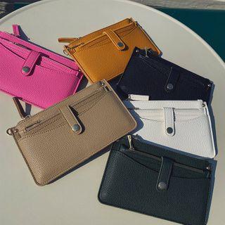 Clutch & Card Wallet With Chain Strap