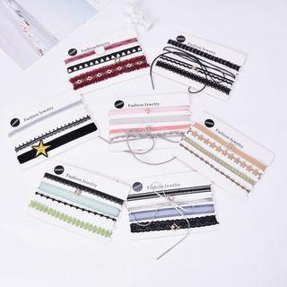 Set Of 4: Choker (various Designs)