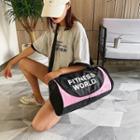 Lettering Print Duffel Bag